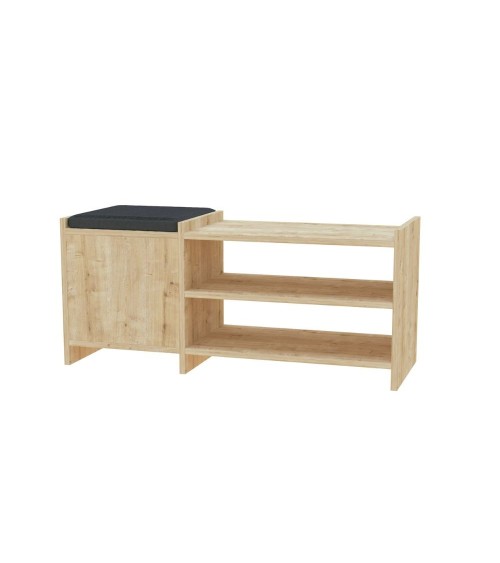 Scarpiera Sunno con anta colore rovere