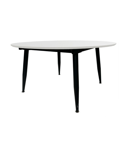 Tavolo Cordelia allungabile colore piano bianco gambe colore nero