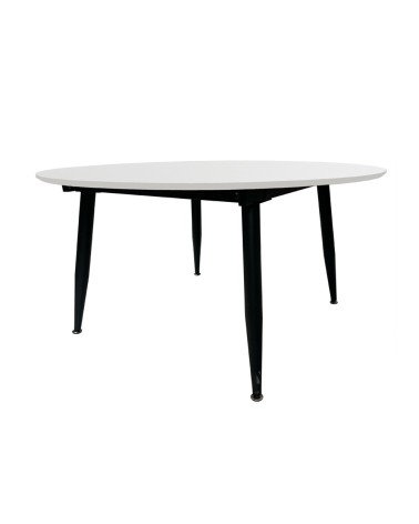 Tavolo Cordelia allungabile colore piano bianco gambe colore nero