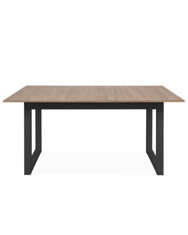 Tavolo allungabile Austin 80A piano colore legno e gambe antracite