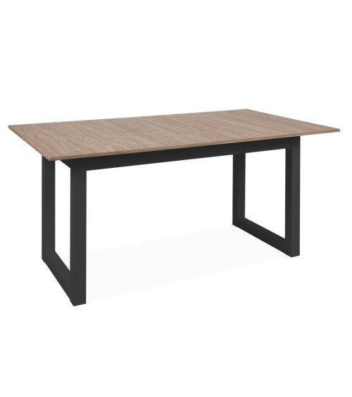 Tavolo allungabile Austin 80A piano colore legno e gambe antracite