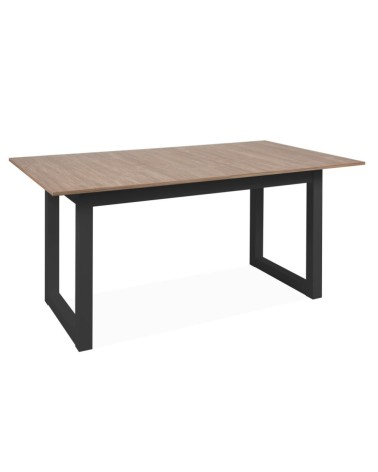 Tavolo allungabile Austin 80A piano colore legno e gambe antracite