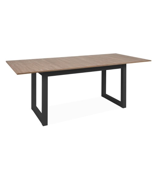 Tavolo allungabile Austin 80A piano colore legno e gambe antracite
