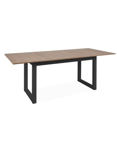 Tavolo allungabile Austin 80A piano colore legno e gambe antracite