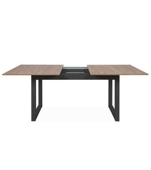 Tavolo allungabile Austin 80A piano colore legno e gambe antracite