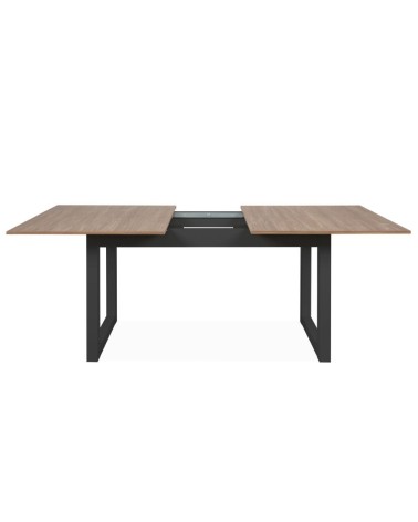 Tavolo allungabile Austin 80A piano colore legno e gambe antracite