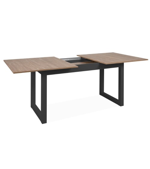 Tavolo allungabile Austin 80A piano colore legno e gambe antracite
