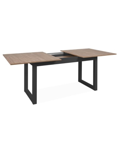 Tavolo allungabile Austin 80A piano colore legno e gambe antracite