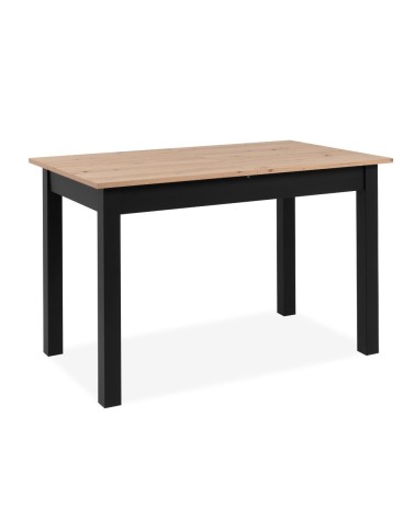 Tavolo allungabile Coburg 120 colore rovere con gambe nere