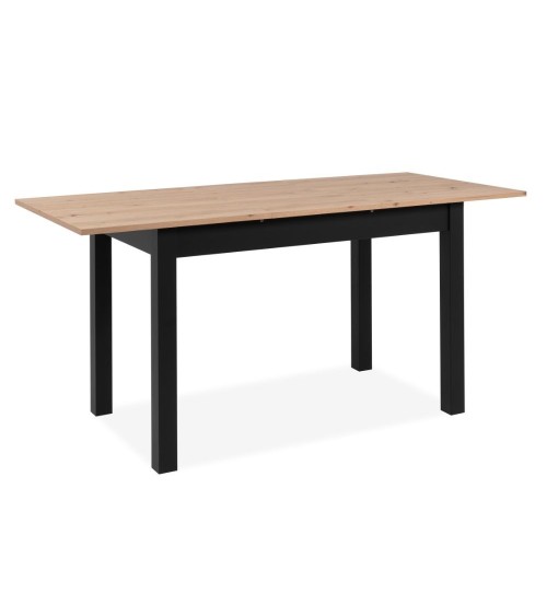 Tavolo allungabile Coburg 120 colore rovere con gambe nere