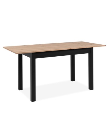 Tavolo allungabile Coburg 120 colore rovere con gambe nere