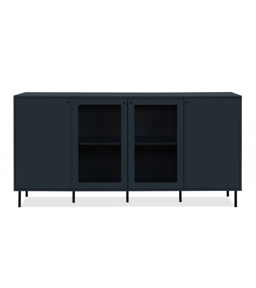 Credenza Caracas 51A con 4 ante e 4 ripiani colore navy blue