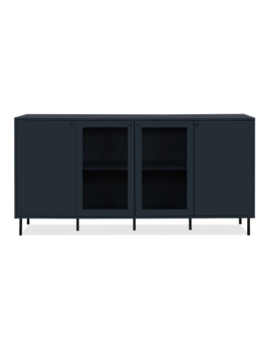 Credenza Caracas 51A con 4 ante e 4 ripiani colore navy blue