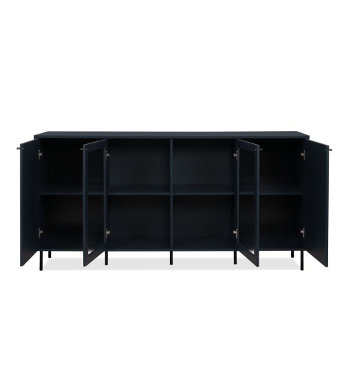 Credenza Caracas 51A con 4 ante e 4 ripiani colore navy blue