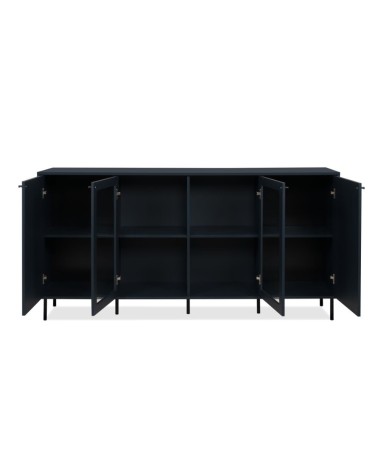 Credenza Caracas 51A con 4 ante e 4 ripiani colore navy blue