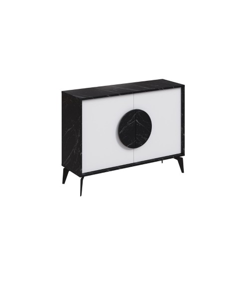 Madia Gora 110 cm struttura colore bendir e ante colore bianco