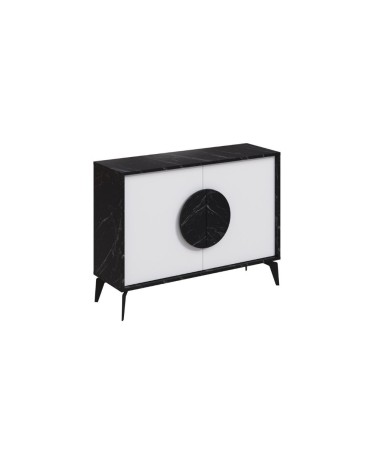 Madia Gora 110 cm struttura colore bendir e ante colore bianco