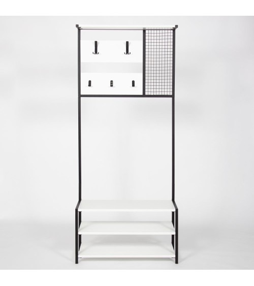 Scaffale ingresso Nomad colore bianco