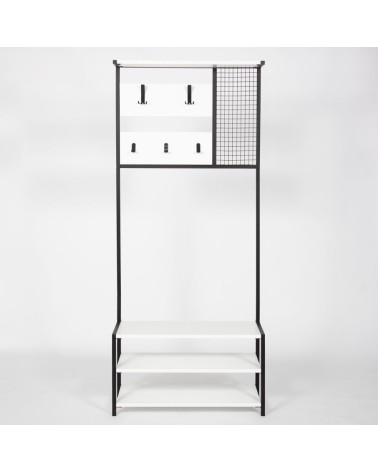 Scaffale ingresso Nomad colore bianco