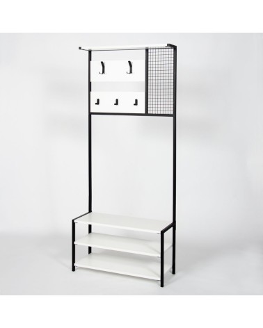 Scaffale ingresso Nomad colore bianco