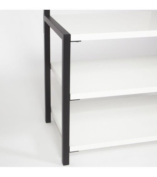 Scaffale ingresso Nomad colore bianco