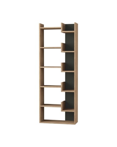 Libreria Oppa colore rovere e antracite