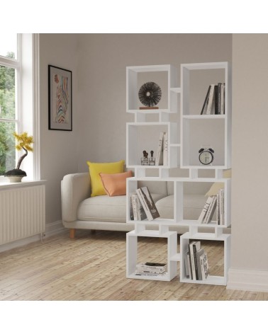 Libreria bifacciale Rail bianco 79x166,5