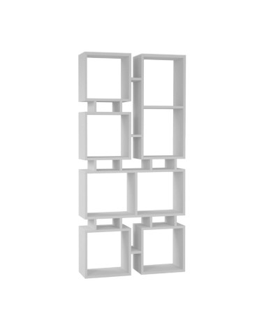 Libreria bifacciale Rail bianco 79x166,5