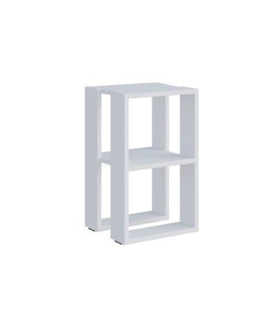 Tavolino comodino Lonie colore bianco