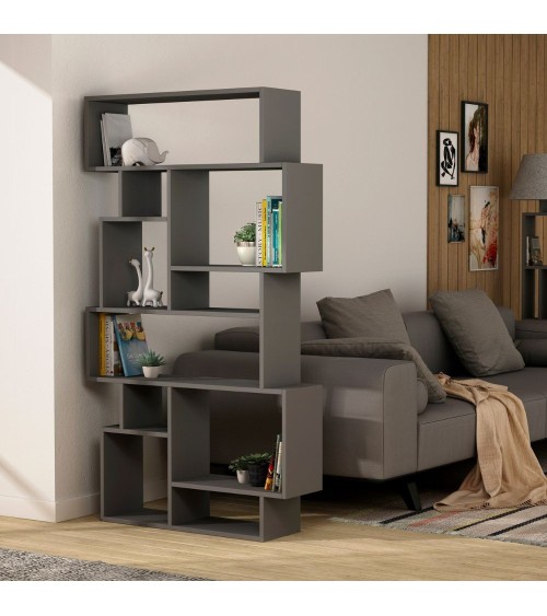 Libreria orizzontale Karmato bifacciale antracite