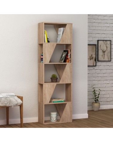 Libreria Frame colore rovere con 5 ripiani
