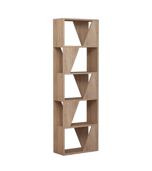 Libreria Frame colore rovere con 5 ripiani
