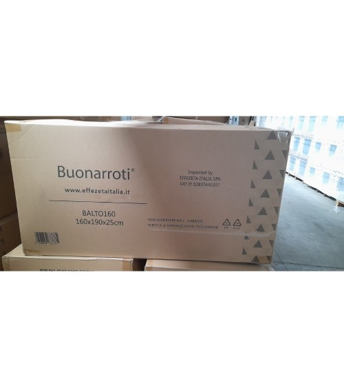 Materasso matrimoniale Balto 160x190x25 H cm tessuto antibatterico
