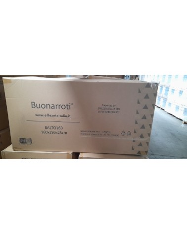 Materasso matrimoniale Balto 160x190x25 H cm tessuto antibatterico