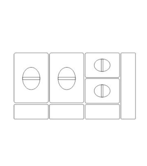 Pattumiera Practiko 90 capacità 2x12 LT+2x5 LT e tre vaschette