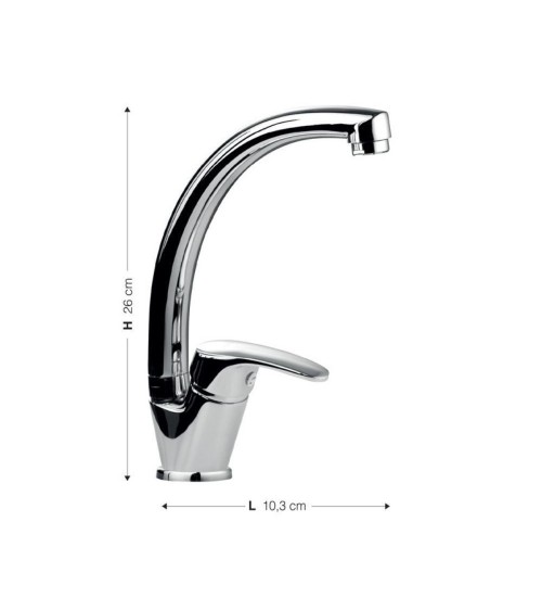 Miscelatore cucina granito nero V2