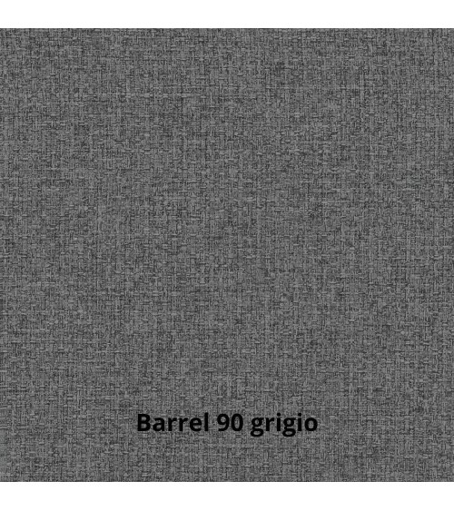 Divano angolare Kendall con penisola reversibile letto estraibile grigio Barrel 90