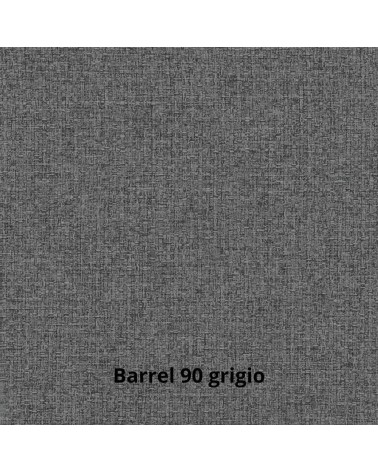 Divano angolare Kendall con penisola reversibile letto estraibile grigio Barrel 90