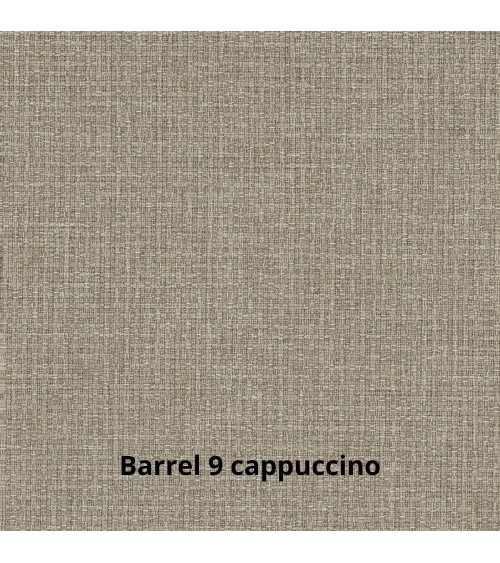 Divano angolare Kendall con penisola reversibile letto estraibile cappuccino Barrel 09