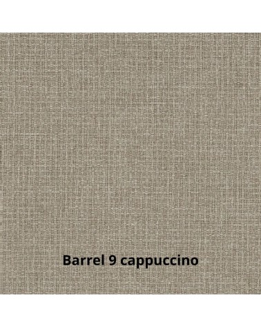 Divano angolare Kendall con penisola reversibile letto estraibile cappuccino Barrel 09