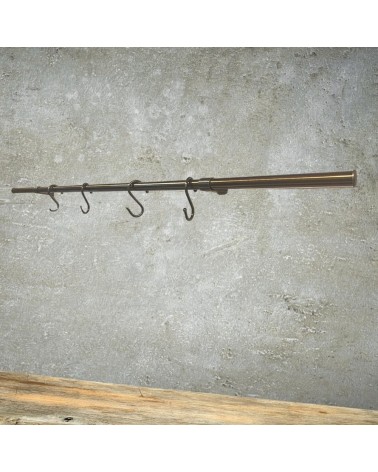 Asta appendi mestoli KITOTTONE90 4 ganci 90 cm ottone antico