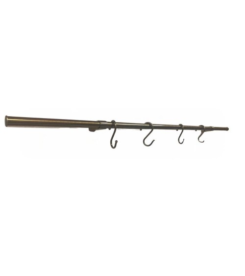 Asta appendi mestoli KITOTTONE90 4 ganci 90 cm ottone antico