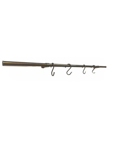 Asta appendi mestoli KITOTTONE90 4 ganci 90 cm ottone antico