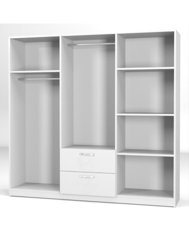 Armadio GRD4262023 rovere 6 ante e 2 cassetti