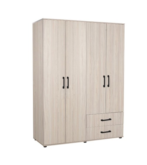 Armadio GRD4422023 rovere 4 ante e 2 cassetti