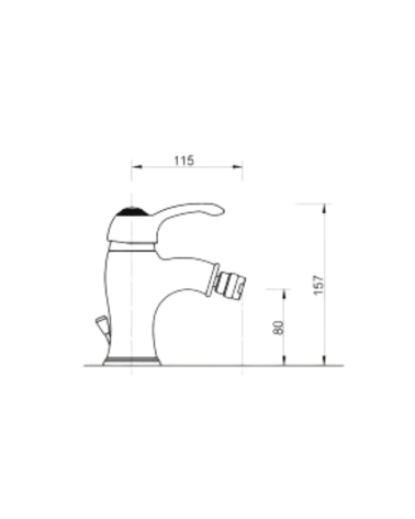 Miscelatore ottone antico Bologna bidet
