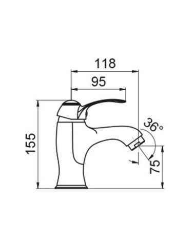 Miscelatore ottone antico Bologna lavabo