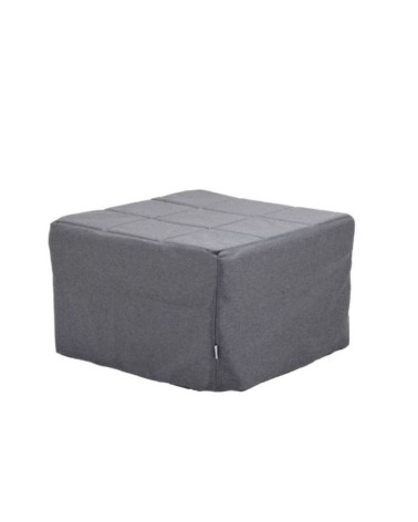 Pouf letto singolo pieghevole Vega tessuto colore grigio