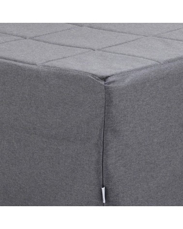 Pouf letto singolo pieghevole Vega tessuto colore grigio
