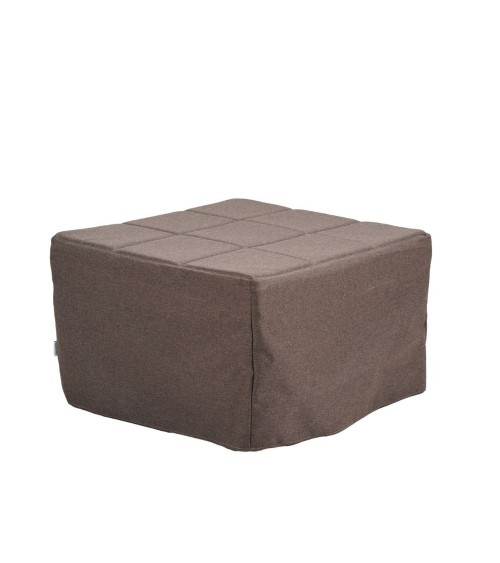 Pouf letto singolo pieghevole Vega tessuto colore tortora